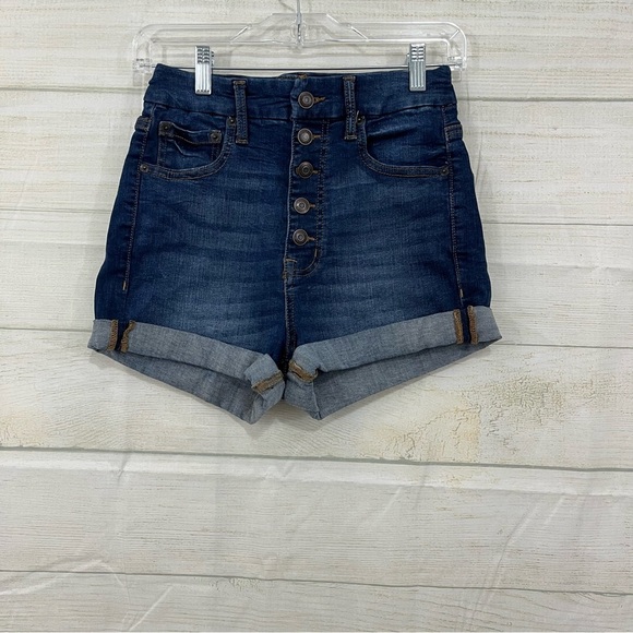Aeropostale Pants - AERO Shorts Button Fly High Rise Curvy Midi